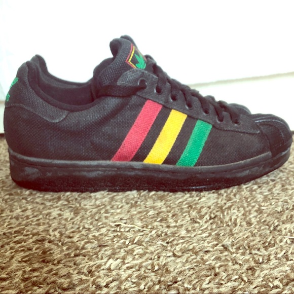 rasta adidas superstar